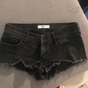 Black Hollister Jean Shorts